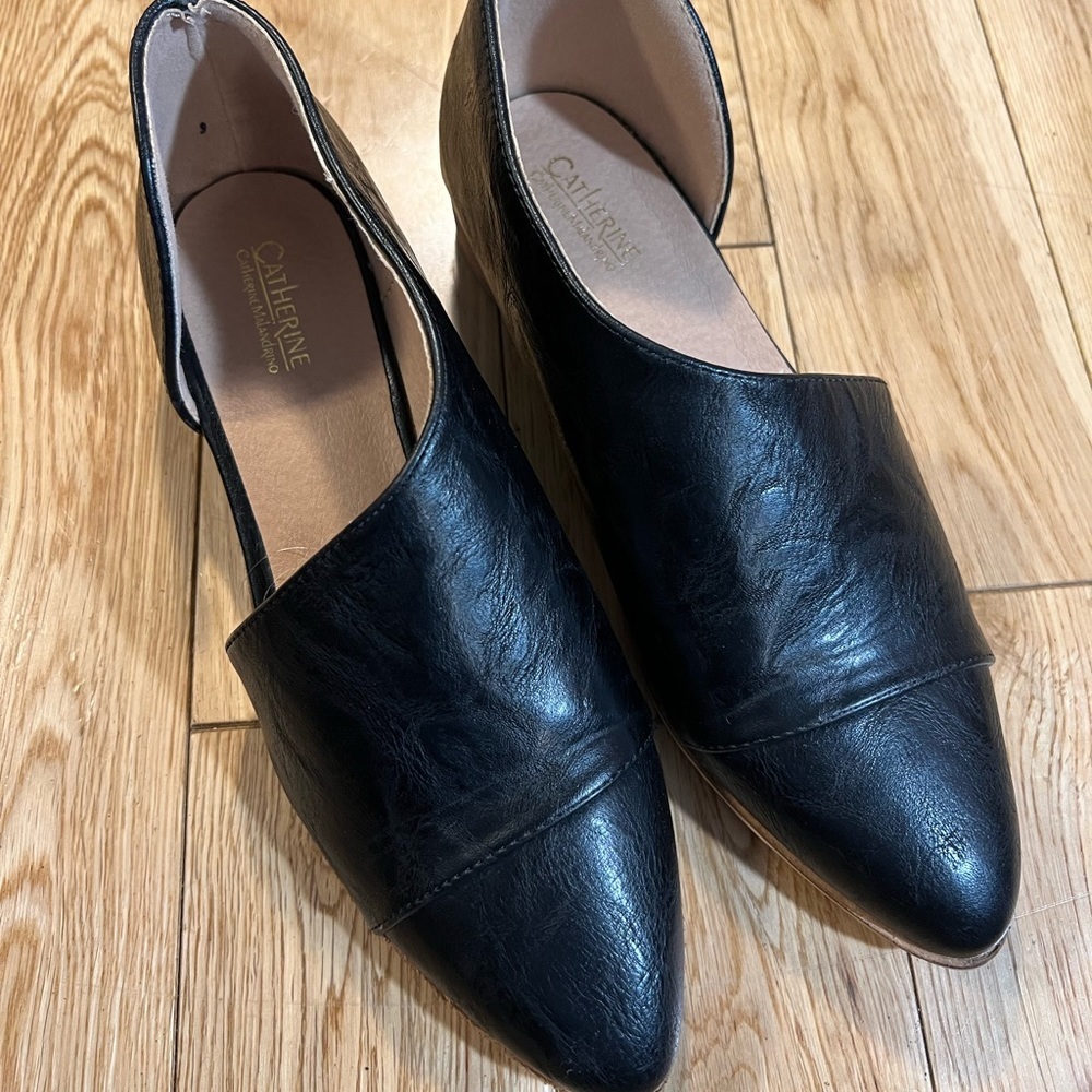 Catherine Malandrino Black Swan Shoes 8.5